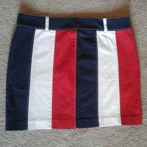 Red, white and blue Tommy Hilfiger mini skirt